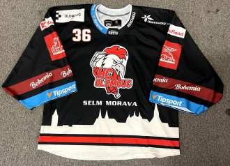 HC Olomouc #36 Jakub Sedláček 2023 preseason game worn jersey