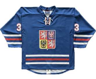 Jan Košťálek #33 Česko EHT Betano Hockey Games hraný retro dres s certifikátem