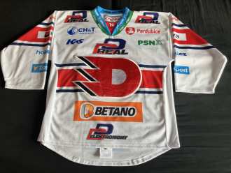 Daniel Herčík #19 - Dynamo Pardubice 2023/24 game worn jersey (white/home)