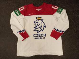 Michal Moravčík - team Czech rep. - World Championship - 2021 - game worn jersey