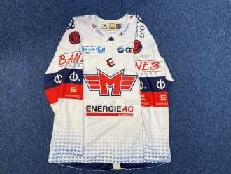 Martin Beránek #56 - Banes Motor České Budějovice preseason 2023/24 game worn jersey
