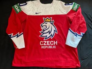Michal Moravcik Czech IIHF 2021 World championship game worn jersey