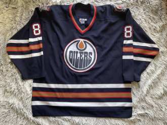 Frantisek Musil Edmonton Oilers 2000/01 game jersey