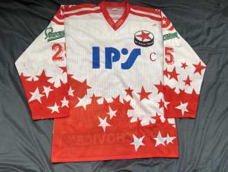 Tomáš Jelínek HC Slavia 1994/95 game worn jersey