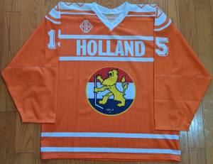 Bill Wensink Netherlands 1989 IIHF World Championships jersey