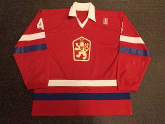 Miloslav Hořava - Team Czechoslovakia - Olympic Games - 1984 - game worn jersey