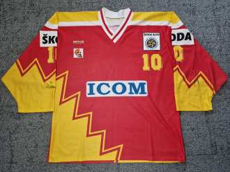 Dukla Jihlava - EHL 1998/1999 - Petr Mokrejš #10 - game worn jersey