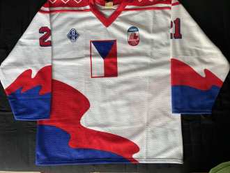 Team Czechoslovakia #21 Canada Cup 1991 game issued jersey
