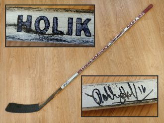 Bobby Holík - early 1990´s - game used signed stick - New Jersey Devils