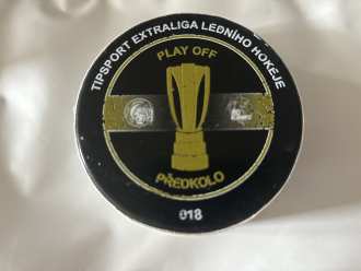 HC Olomouc play-off goal puck - předkolo/2 (Jan Bambula - 2:2), LIB vs OLO 2:3pp, 7/3/24
