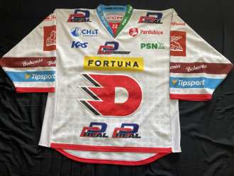 Roman Will #22 Dynamo Pardubice 2022/23 game worn jersey (home/white)