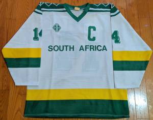 Arn Potter South Africa 1992 IIHF World Championships jersey