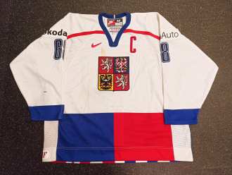 Jaromír Jágr - Team Czech rep. - World Championship - 2002 - game worn jersey