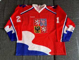 Jiří Kučera  - Czech Republic national team  - Olympic games Lillehammer 1994 - game worn jersey