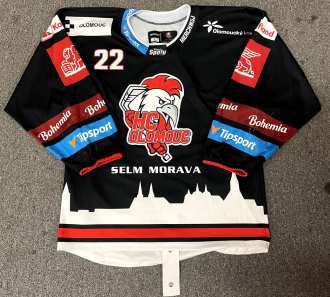 HC Olomouc #22 Michal Kunc 2022/23 and 2023 preseason game worn jersey
