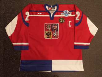 Robert Reichel - Team Czech Rep. - 2004 - World Cup of Hockey - game worn jersey