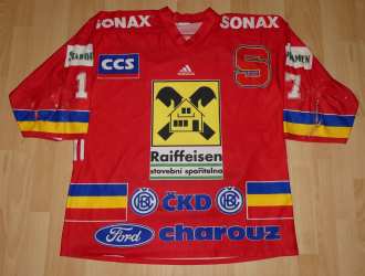 Jaroslav Hlinka #17 - HC Sparta Praha 1998/99 - game worn jersey