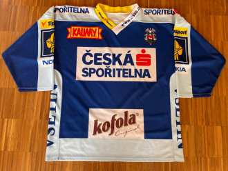 Josef Štraub HC Vsetín 2003/04 set 2 game worn jersey
