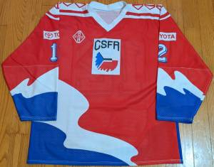 Radim Bicanek Czechoslovakia 1993 IIHF U20 World Championships jersey