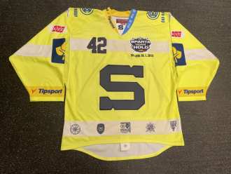 Michal Barinka HC Sparta Praha 2014/15 game worn special charity jersey