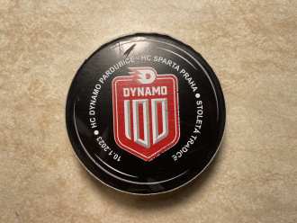 Czech Extraliga game used puck, PCE vs SPA 0:3, 10/1/23, 3rd Period (15)