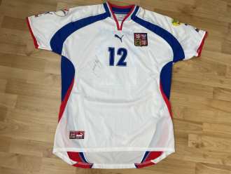 Vratislav Lokvenc Czech Republic EURO 2000 game used shirt