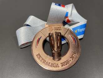 Czech elite league 2020/21 bronze medal, presented to Sparta Praha