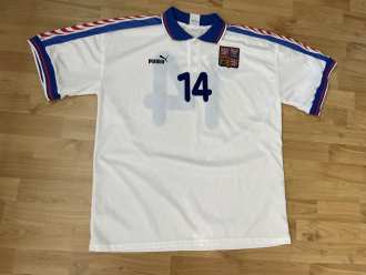 Radek Sloncik Czech republic Kirin Cup 1998 game used shirt