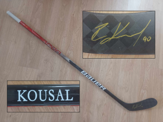 Robert Kousal - HC Dynamo Pardubice - 22/23 - game used signed stick