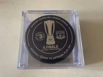 Czech playoff finals - game 6 - game issued puck (27/50), TRI vs HK, 28/4/23