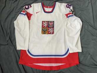Rostislav Olesz Czech republic IIHF 2009 game worn jersey