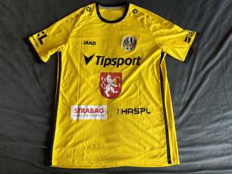 Daniel Kaštánek #27 FC Hradec Králové 2023/24 yellow/away used shirt