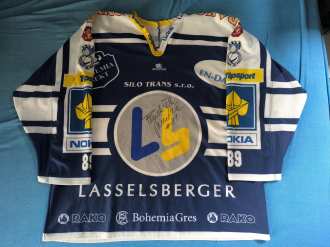 František Mrázek #89 - HC Lasselsberger Plzeň - 2004/05 - set 1 - game worn jersey