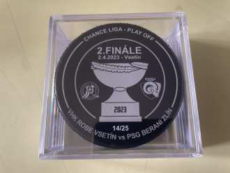 Chance liga play-off finals game issued puck, game 2 (14/25), VSE vs ZLN