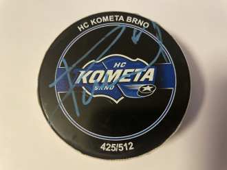 Kometa Brno goal puck (Kristián Pospíšil - 4:1), BRN vs LIB 4:1, 21//1/24