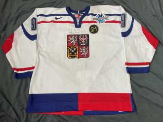 David Výborný 2004 World Cup game worn jersey