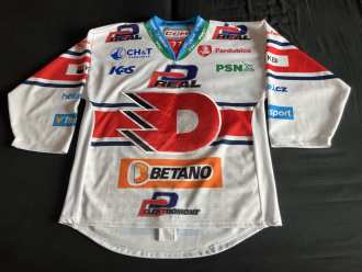 Michal Hrádek #77 - Dynamo Pardubice 2023/24 game worn jersey (white/home)