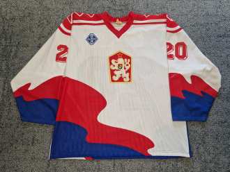 Team ČSSR U18 - 1989 European Championship U18 - Radim Haupt #20 - game worn jersey
