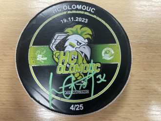 HC Olomouc goal puck (Jakub Orsava - 2:0), OLO vs VÍT, 19/11/23