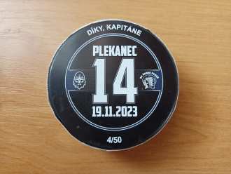 Rytíři Kladno - game used puck - 1. třetina - 19/11/23 - KLA vs PLZ