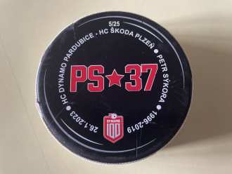 Czech Extraliga game used puck, PCE vs PLZ 4:3, 26/1/23, 3rd Period (5/25)