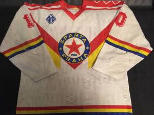 Martin Hostak Sparta Praha 1989/90 game worn Jersey