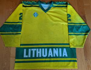 Lithuania 1993 IIHF European U18 Championships jersey
