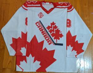 Chad Penney Canada 1992 IIHF U20 World Championships jersey
