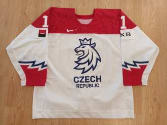 Adam Měchura - Team Czechia - 2022 - World Jr Championship - game worn jersey