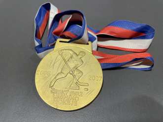 Czech elite league gold medal 2006/07 presented to HC Sparta Praha