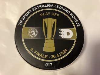 Dynamo Pardubice play-off goal puck - finále 6 (Robert Kousal - 3:1), TRI vs PCE 4:1, 26/4/24