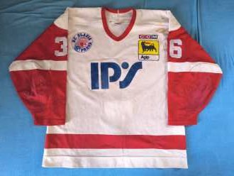 Vladimír Machulda #36 - HC Slavia Praha - 97/98 - game worn jersey - CCM MADE IN CANADA