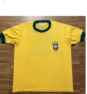 Jairzinho #7 - team Brasil, game used shirt (Brasil vs Czechoslovakia 0:0, Maracaná, 26/6/1972)