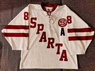 Miroslav Forman - HC Sparta Praha - late 2010s - preseason game worn jersey
